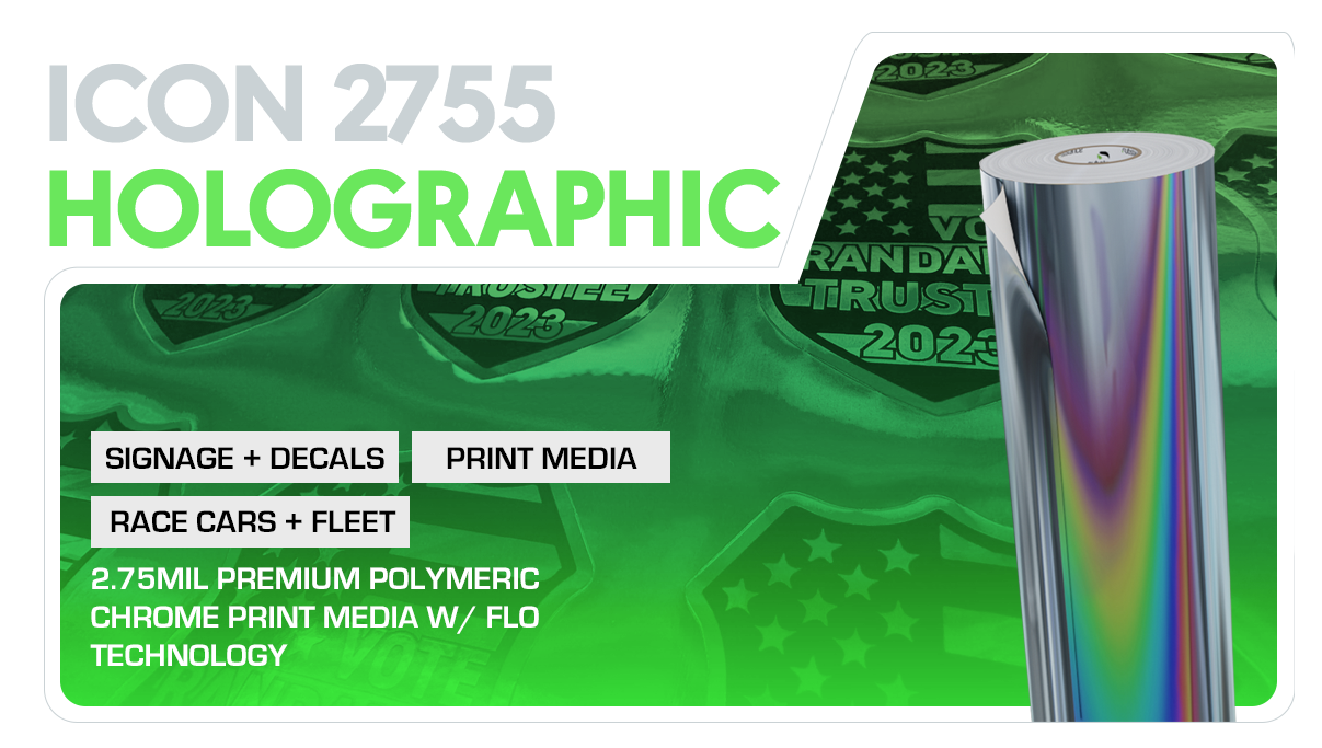 Elevate Your Graphics with ICON® PM-2755 Holographic Chrome